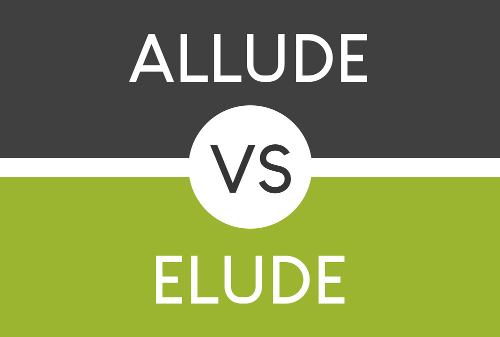 allude vs elude