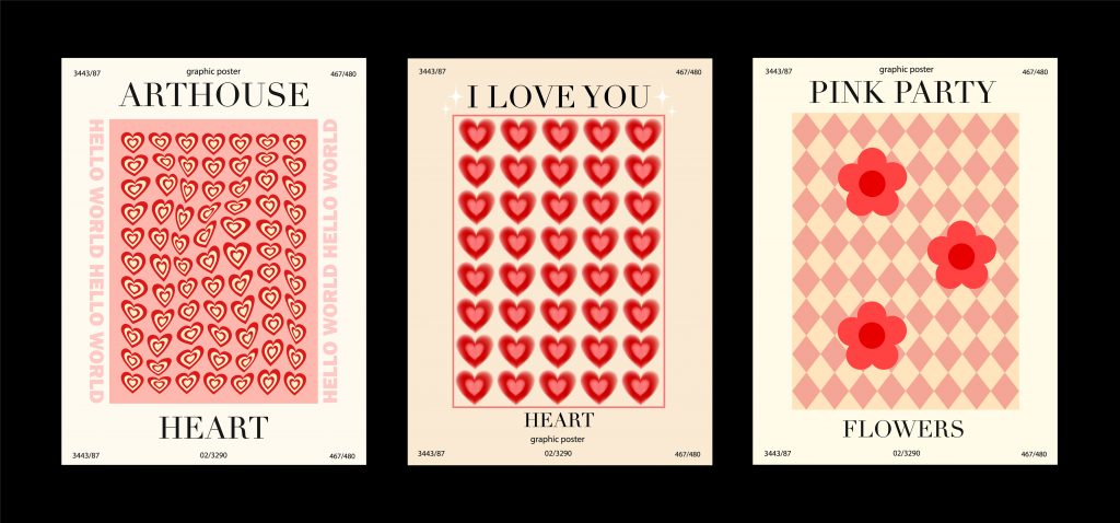 heart poster designs