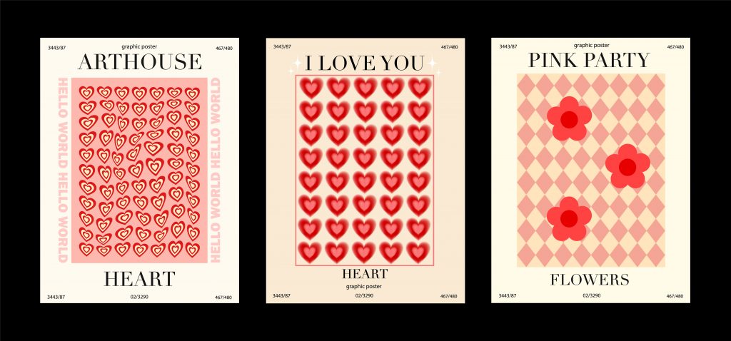heart poster designs