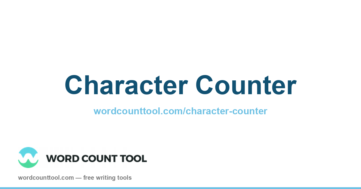 Character Counter | Word Count Tool